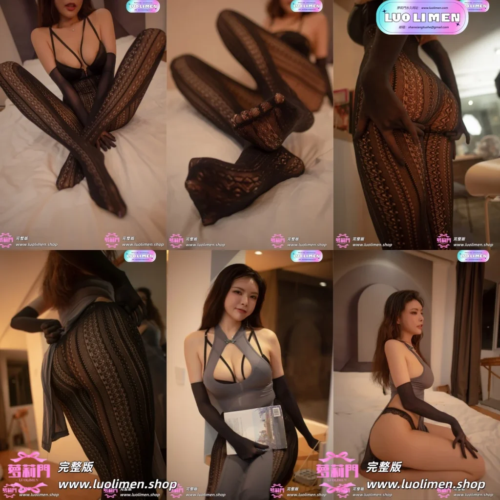 秋和柯基 - NO.25 灰旗袍加条纹袜 [62P-639MB]-呦呦萝莉